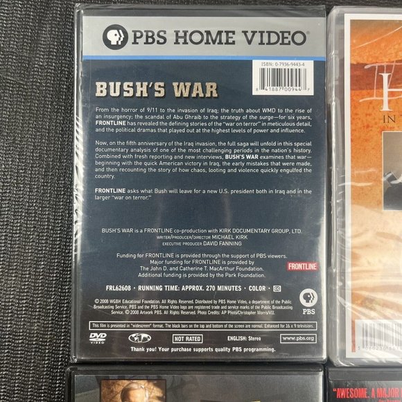 Lot of 4‎ War DVDs - Gettysburg Holst Bleak Midwinter Buying The War Bush PBS - Picture 7 of 13